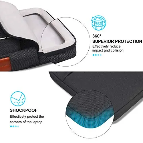 360° all-around protection laptop bag protective sleeve for 15.6 inch