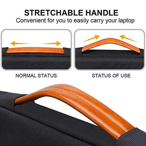 360° all-around protection laptop bag protective sleeve for 15.6 inch