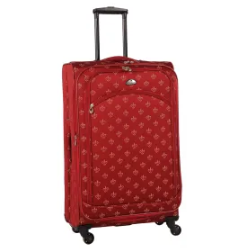 American Flyer Fleur De Lis 21" Spinner Luggage