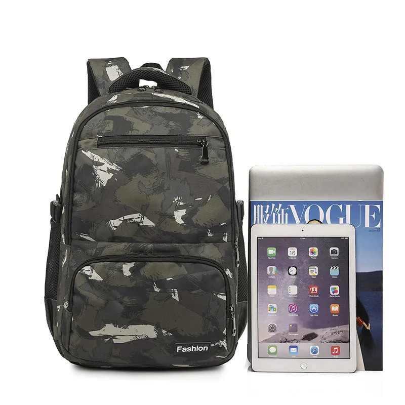 Backpack Camping Travel Bag Large Capacity Army Fan 3D   Student Schoolbag