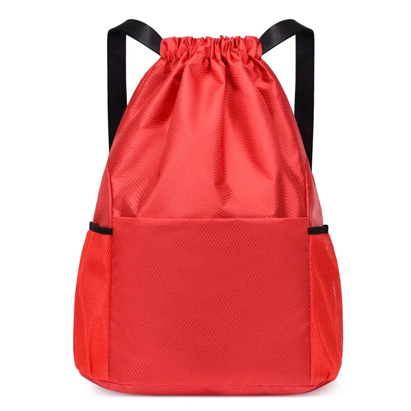 Backpack Drawstring   Drawstring  Men Women Sports Basketball   Dry Wet Separation shoulder bag