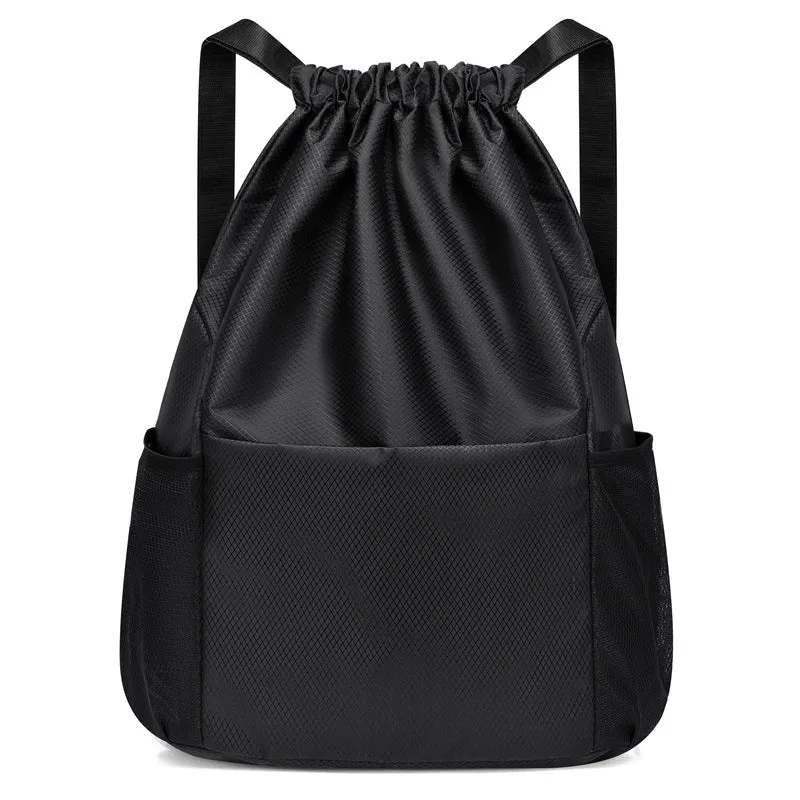 Backpack Drawstring   Drawstring  Men Women Sports Basketball   Dry Wet Separation shoulder bag