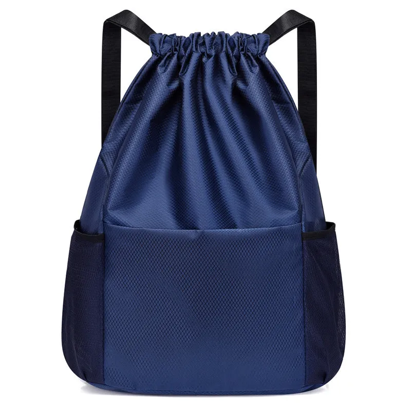 Backpack Drawstring   Drawstring  Men Women Sports Basketball   Dry Wet Separation shoulder bag