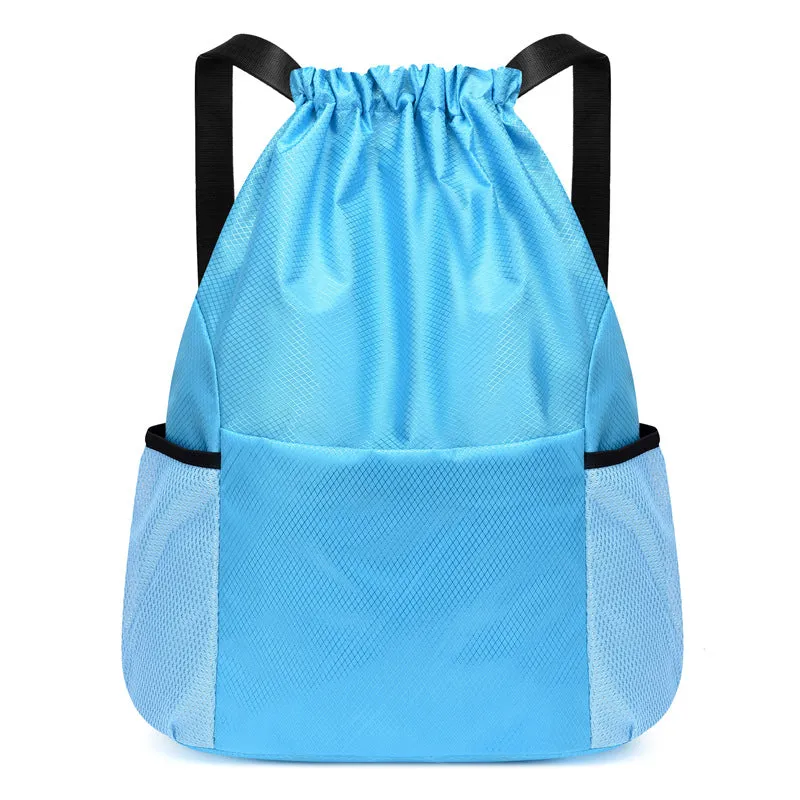 Backpack Drawstring   Drawstring  Men Women Sports Basketball   Dry Wet Separation shoulder bag