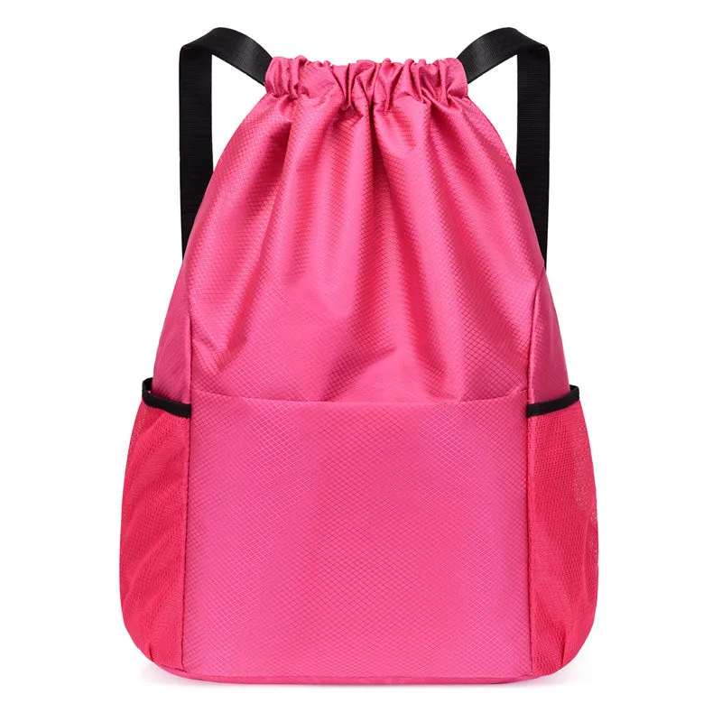 Backpack Drawstring   Drawstring  Men Women Sports Basketball   Dry Wet Separation shoulder bag