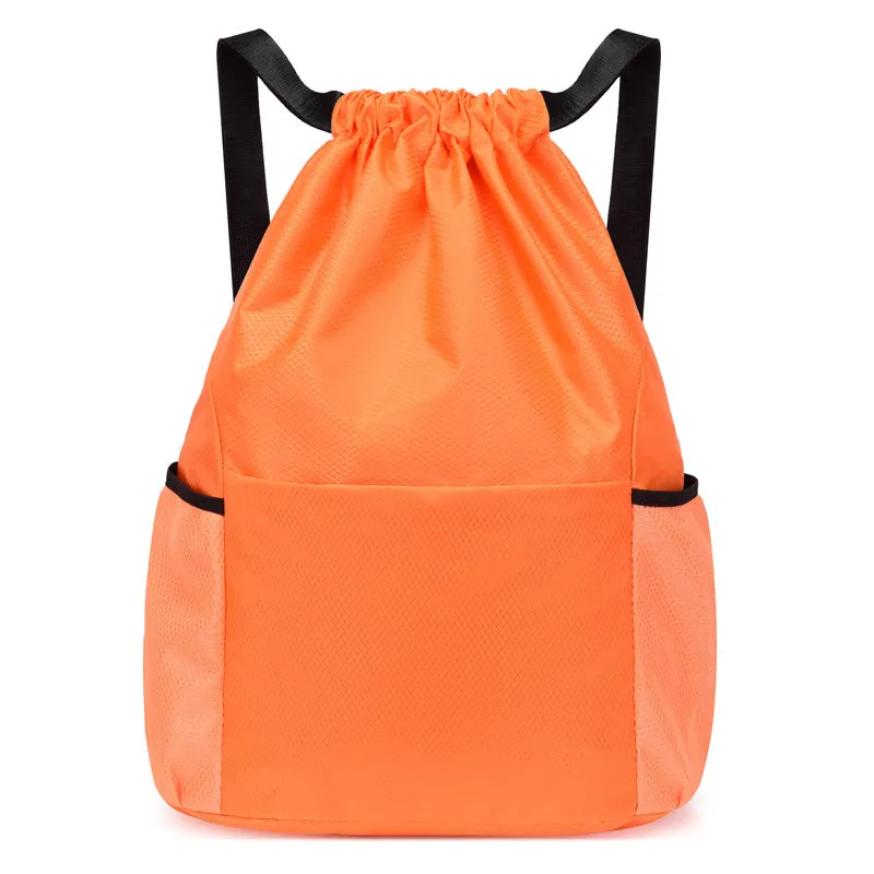Backpack Drawstring   Drawstring  Men Women Sports Basketball   Dry Wet Separation shoulder bag