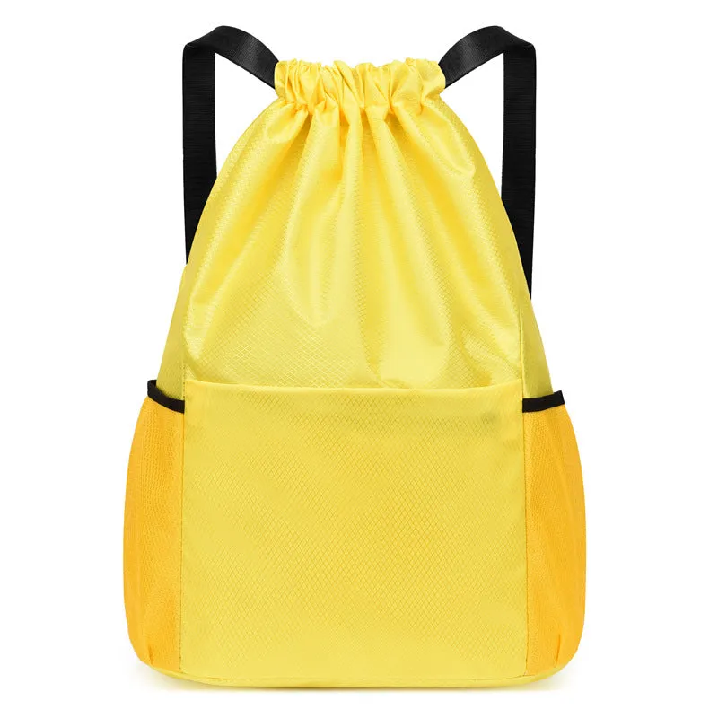 Backpack Drawstring   Drawstring  Men Women Sports Basketball   Dry Wet Separation shoulder bag