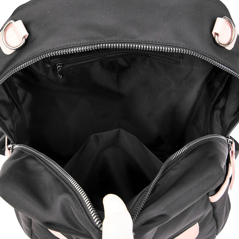Backpack Fashion Small Fresh Contrast Color travel  Dual-Use Schoolbag