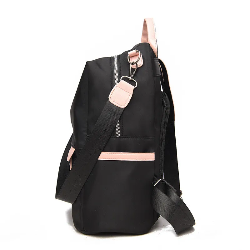 Backpack Fashion Small Fresh Contrast Color travel  Dual-Use Schoolbag