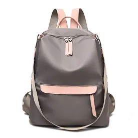 Backpack Fashion Small Fresh Contrast Color travel  Dual-Use Schoolbag