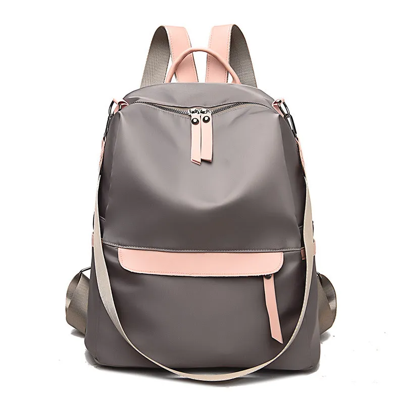Backpack Fashion Small Fresh Contrast Color travel  Dual-Use Schoolbag