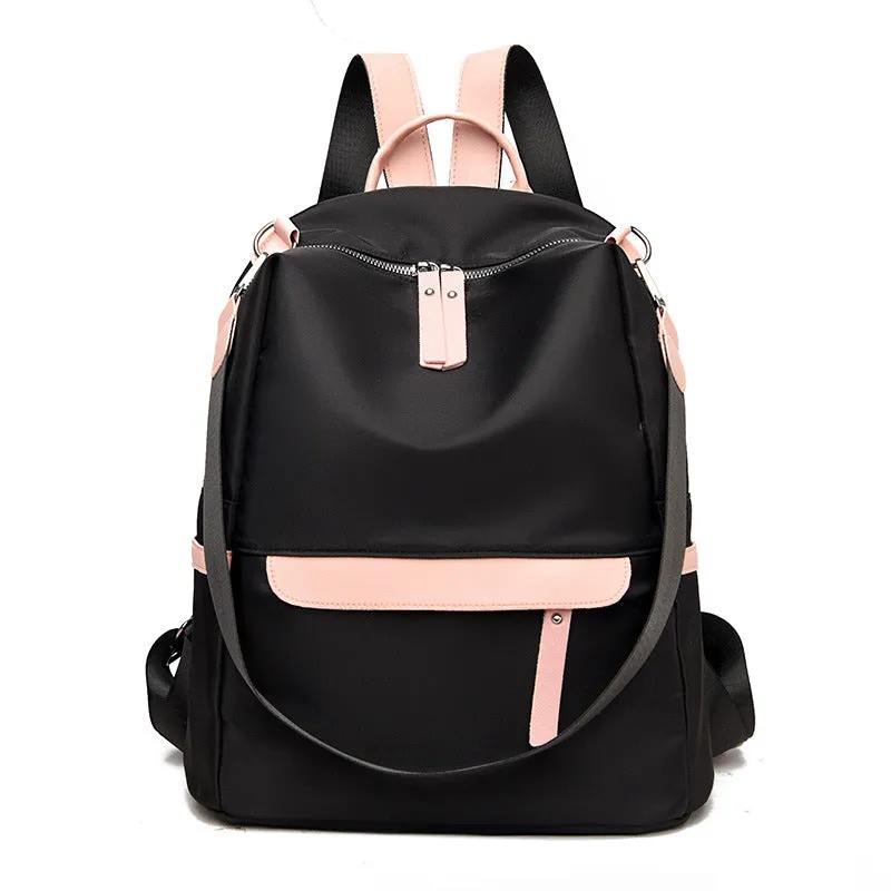 Backpack Fashion Small Fresh Contrast Color travel  Dual-Use Schoolbag