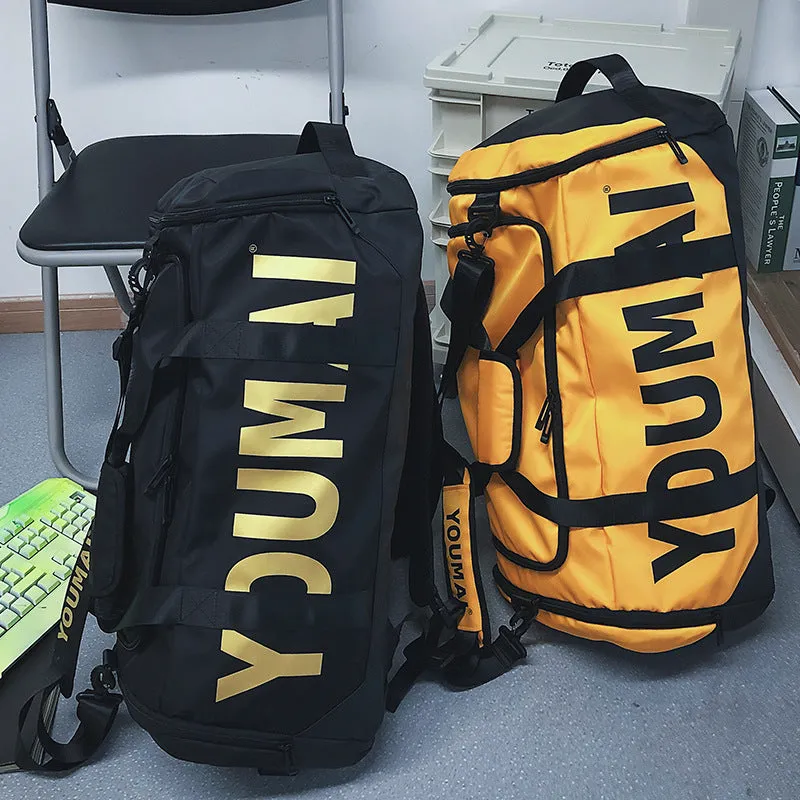 Backpack Large Capacity Wet and Dry Separation Shoe Position Luggage Bag Portable out
