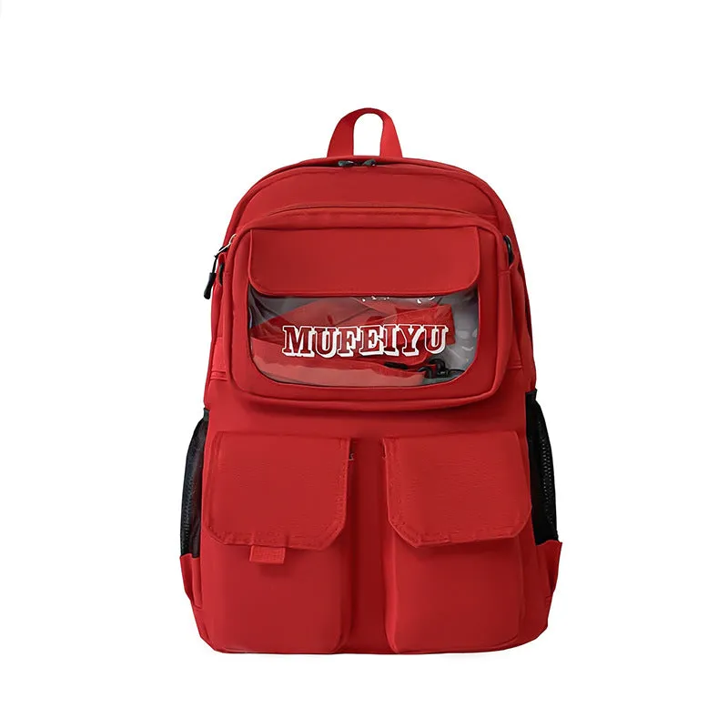 Backpack Men Outdoor travel Fashion Early High School Student School  Women shoulder bag