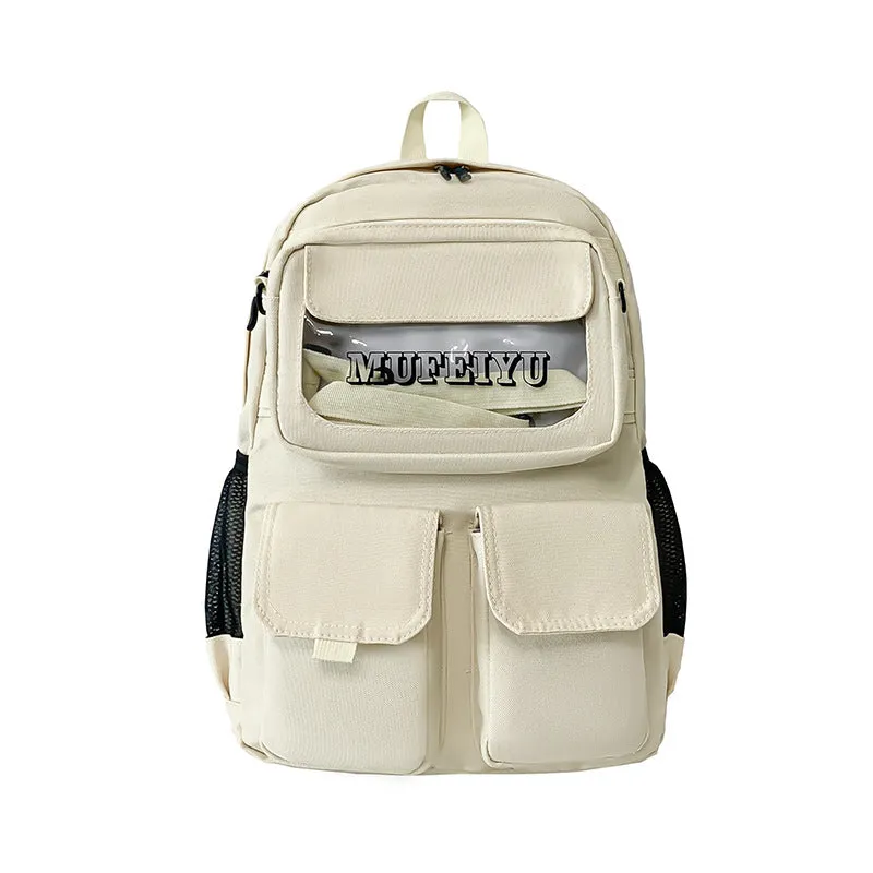 Backpack Men Outdoor travel Fashion Early High School Student School  Women shoulder bag