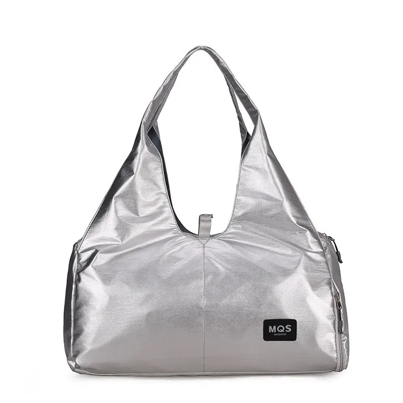 Backpack Travel Bag Women's Sports Fitness Yoga Tide Luggage Bag Large Capacity Folding Handbag Independent Shoe Pouch One Piece