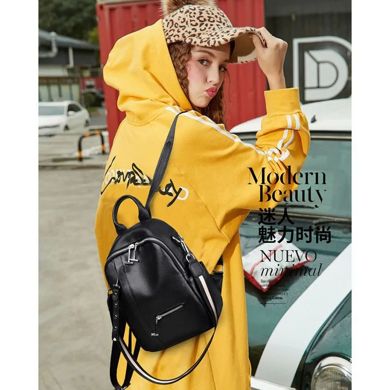 Backpack Women's  Ins2022 New Large Capacity Internet Hot Fashionable Women's  Fashion Travel Bag