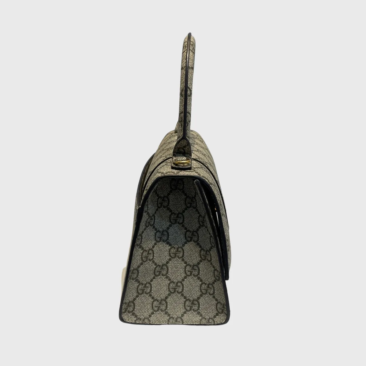 Balenciaga Hourglass Canvas Brown GHW