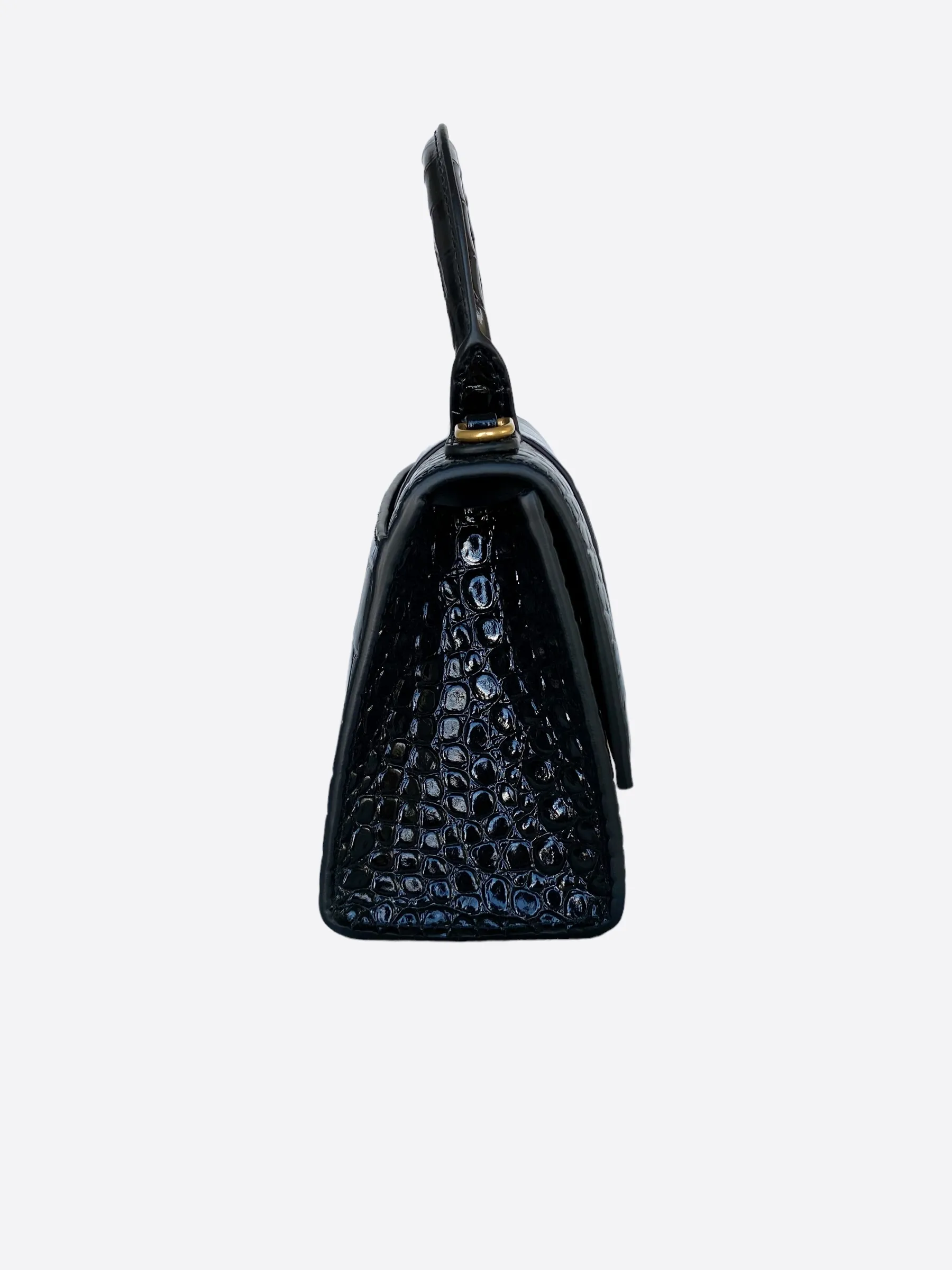 Balenciaga Hourglass Crocodile Mini Bag