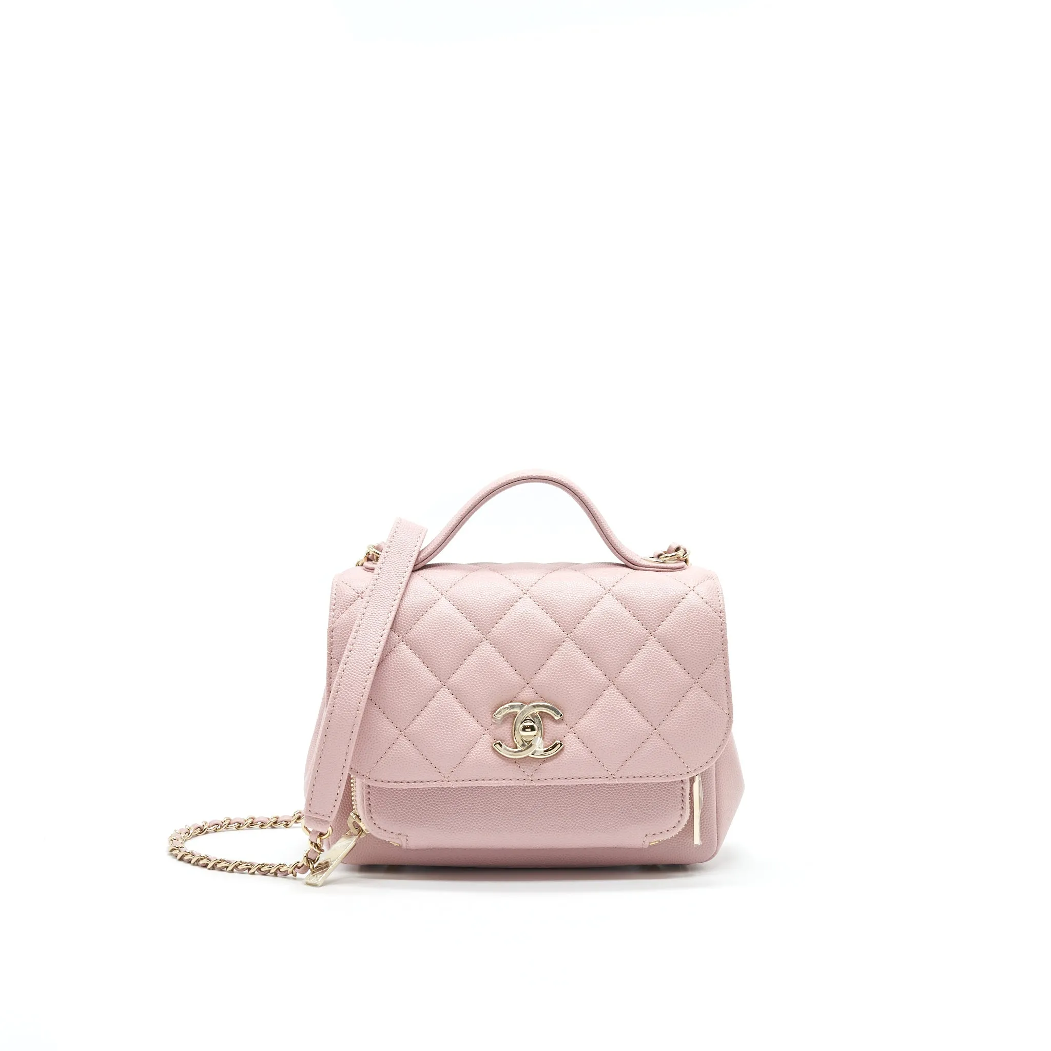 CHANEL BUSINESS AFFINITY FLAP BAG QUILTED CAVIAR SMALL IN SMALL