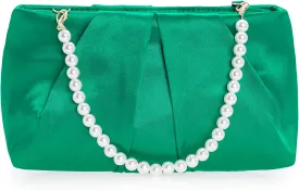 CHARMING TAILOR Evening Bag Women Wedding Party Handbag Small Dressy Formal Purse Pleated Satin Clutch