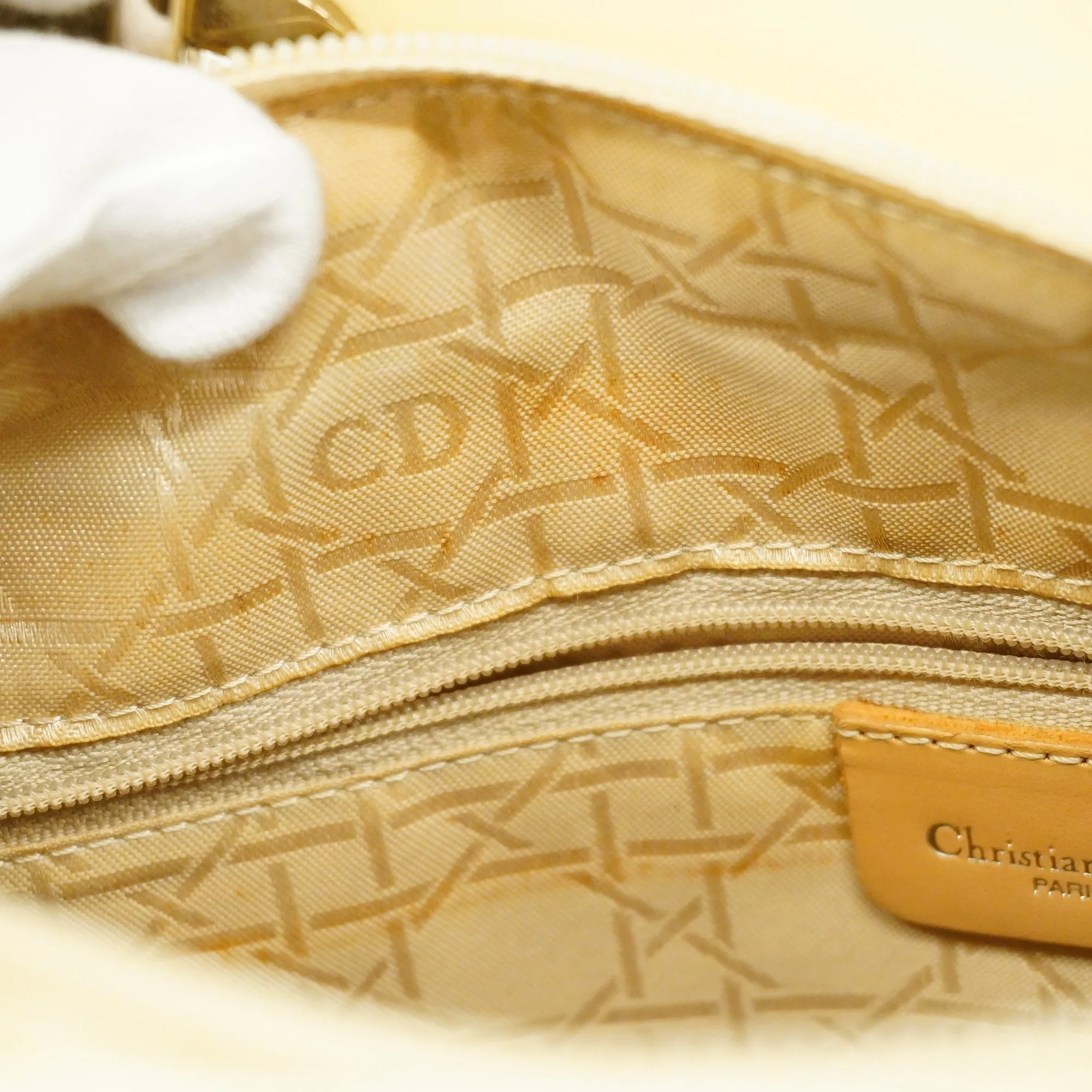 CHRISTIAN DIORAuth  Lady Dior 2WAY Bag Cannage Women's Leather Handbag,Shoulder