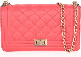 Classic Vegan Leather Crossbody Handbag - Quilted Shoulder Bag Rectangle Camera Travel Purse Satchel, Round Messenger