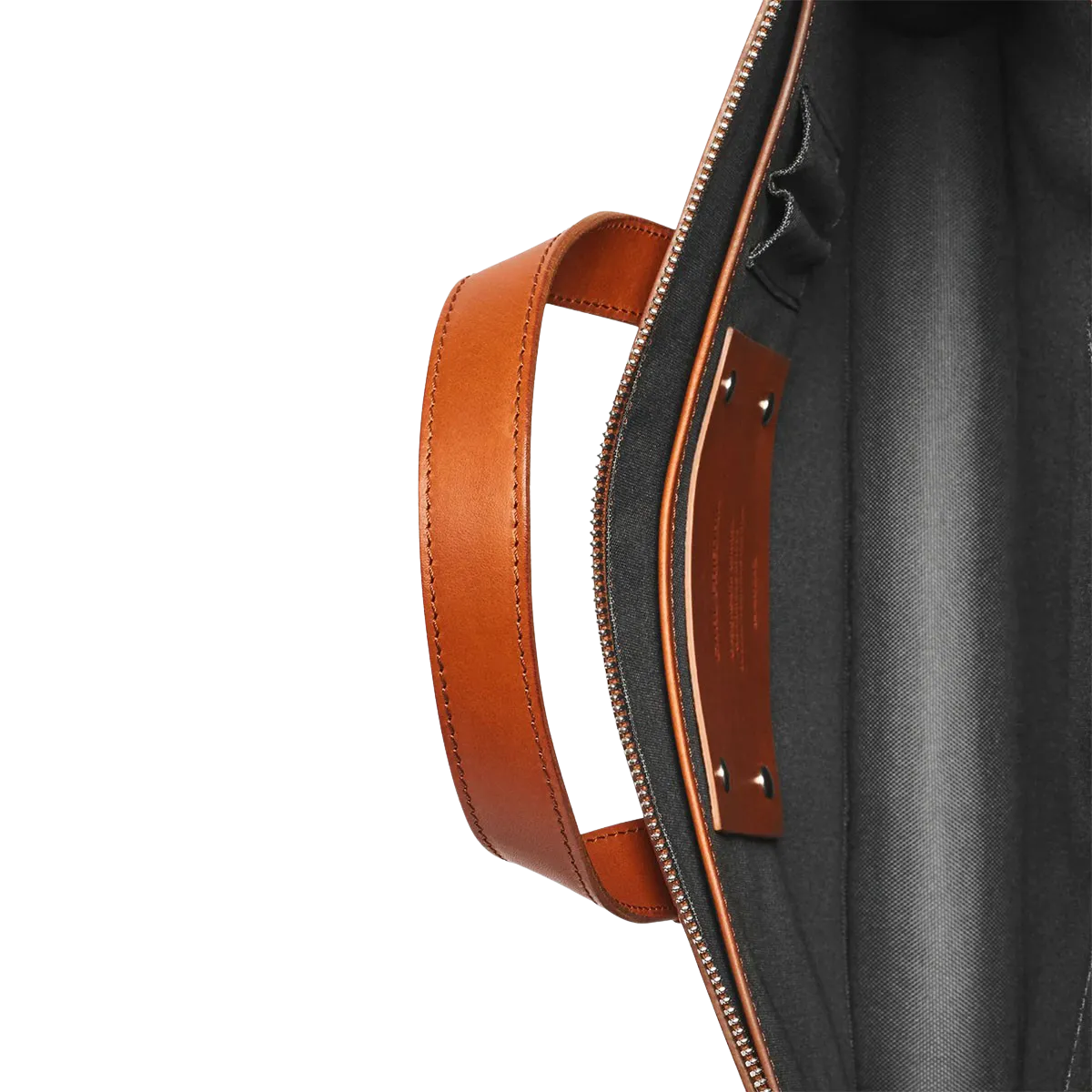 Cognac Vachetta Leather Vallance Slim Briefcase