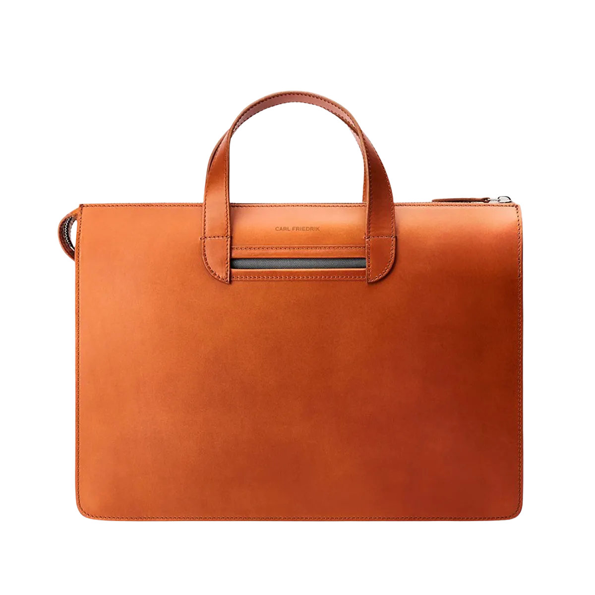 Cognac Vachetta Leather Vallance Slim Briefcase