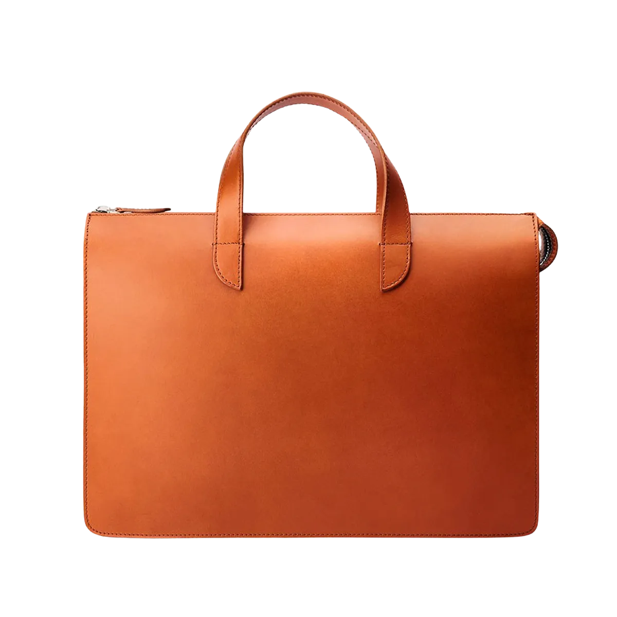 Cognac Vachetta Leather Vallance Slim Briefcase
