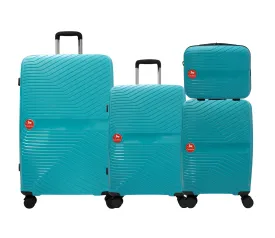 Colorful Hardside 4 Piece Luggage Set (15", 19", 24", 28")