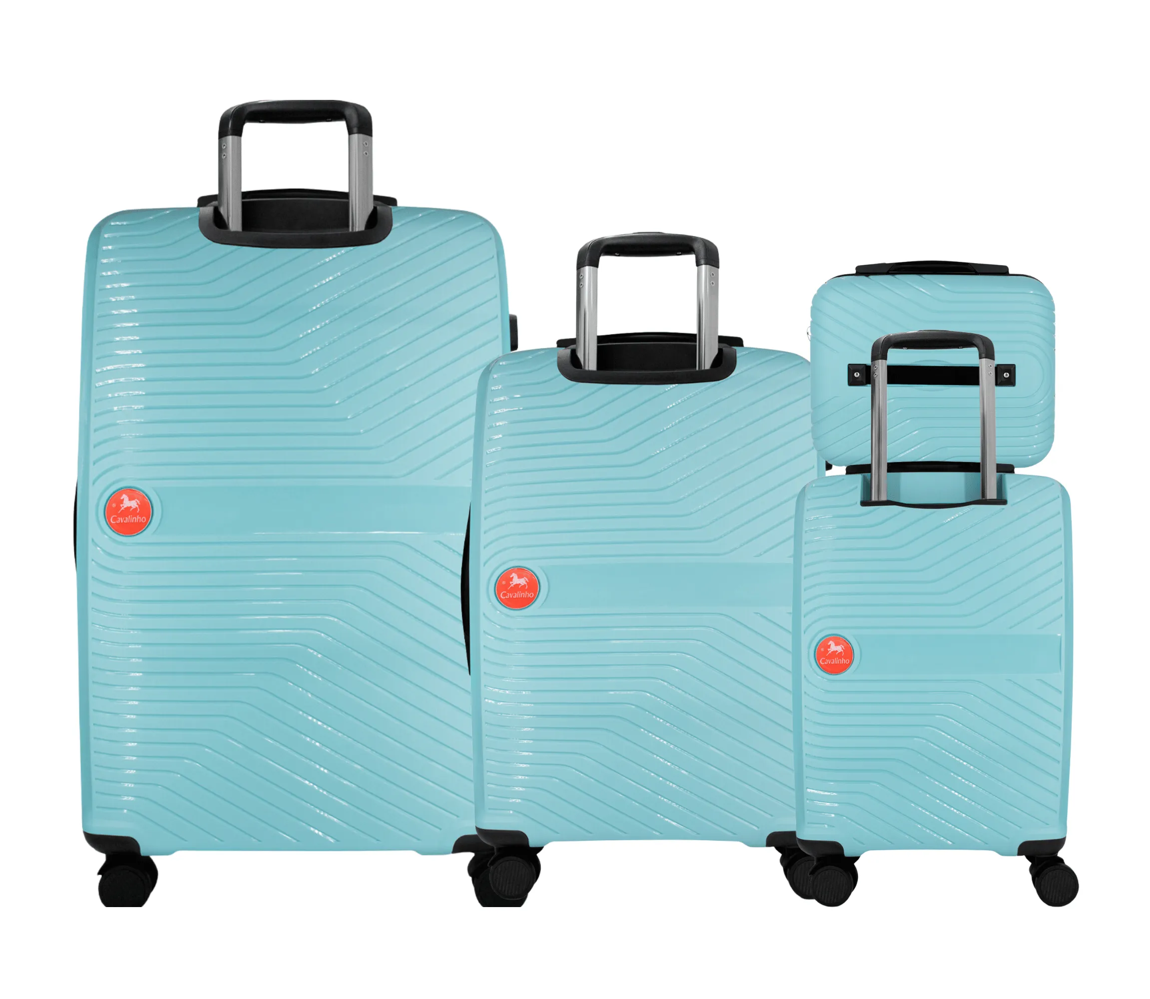 Colorful Hardside 4 Piece Luggage Set (15", 19", 24", 28")