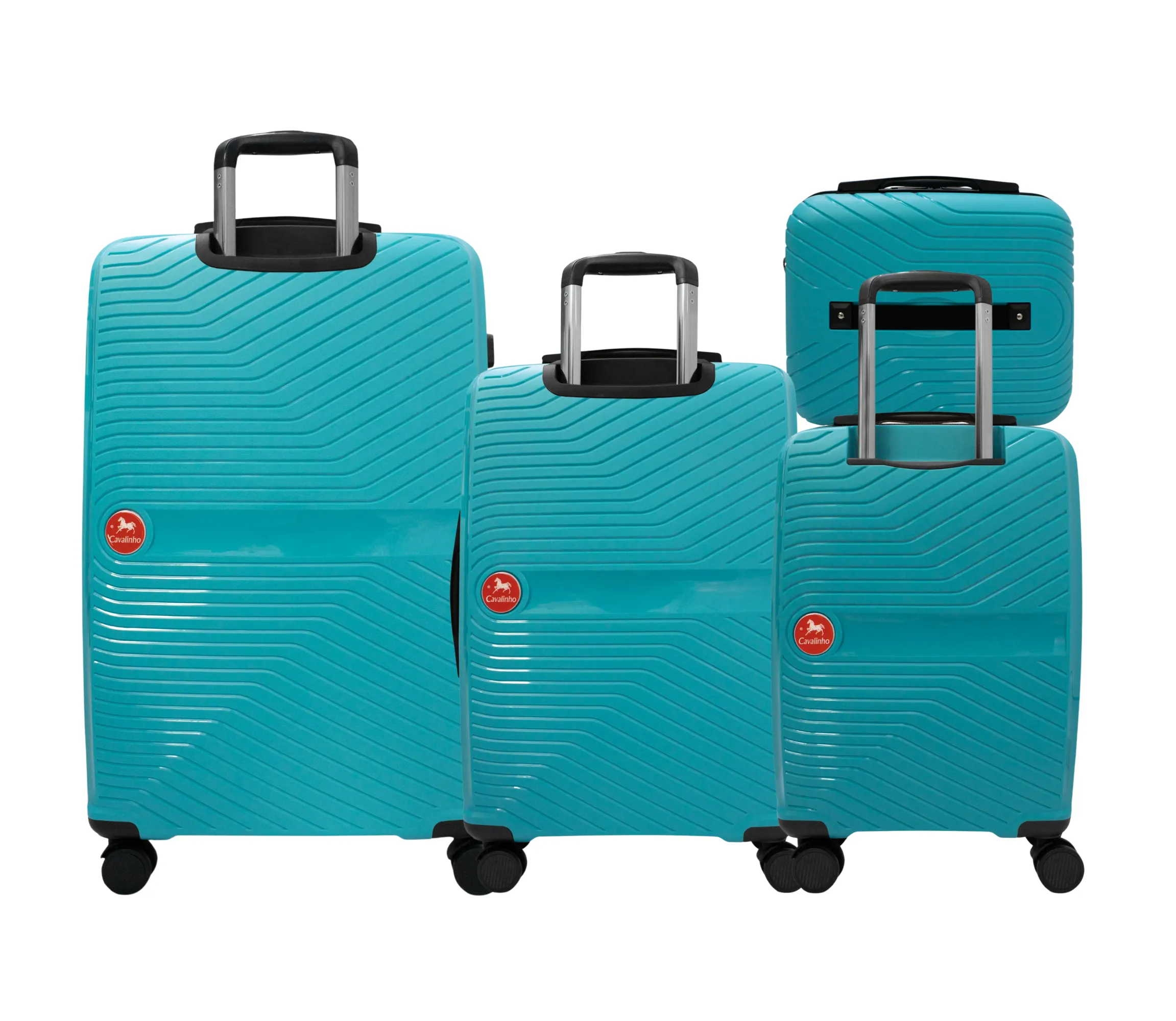 Colorful Hardside 4 Piece Luggage Set (15", 19", 24", 28")