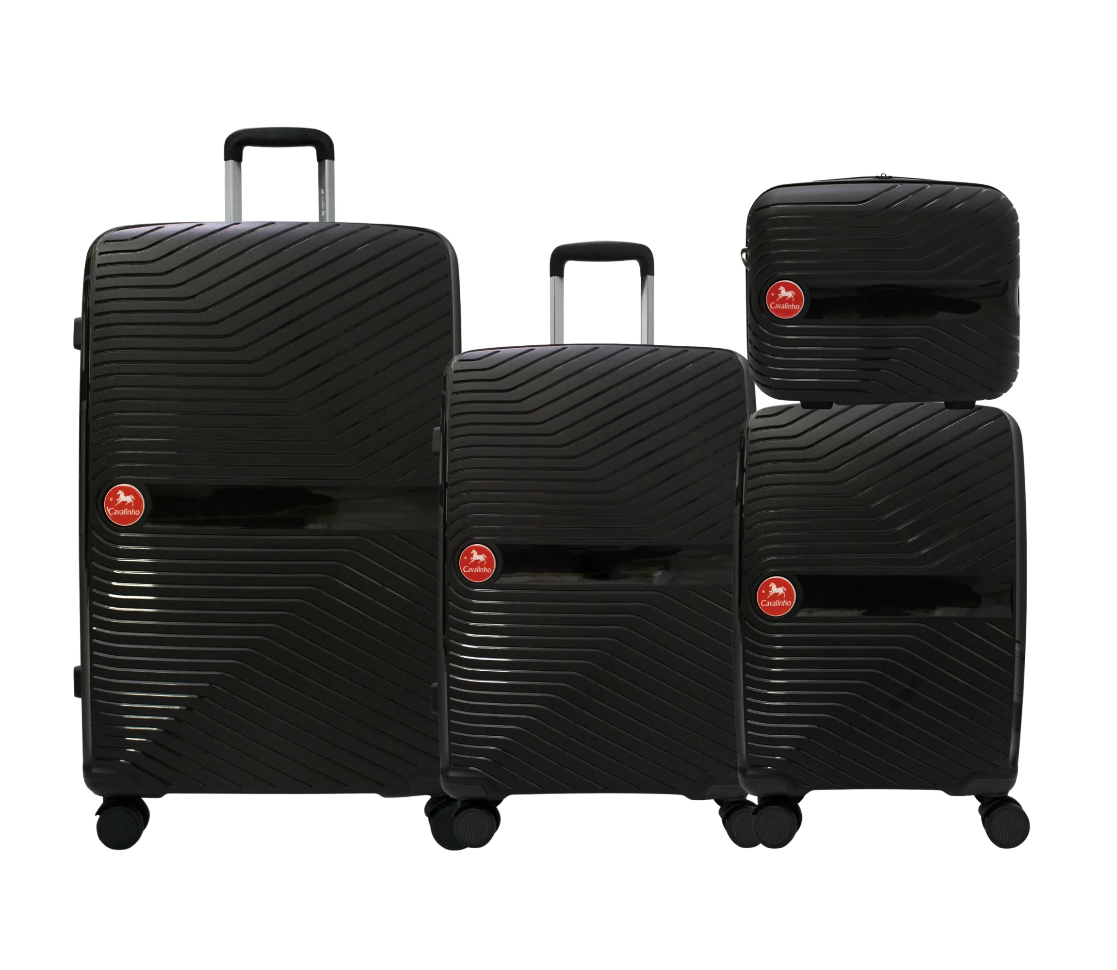 Colorful Hardside 4 Piece Luggage Set (15", 19", 24", 28")