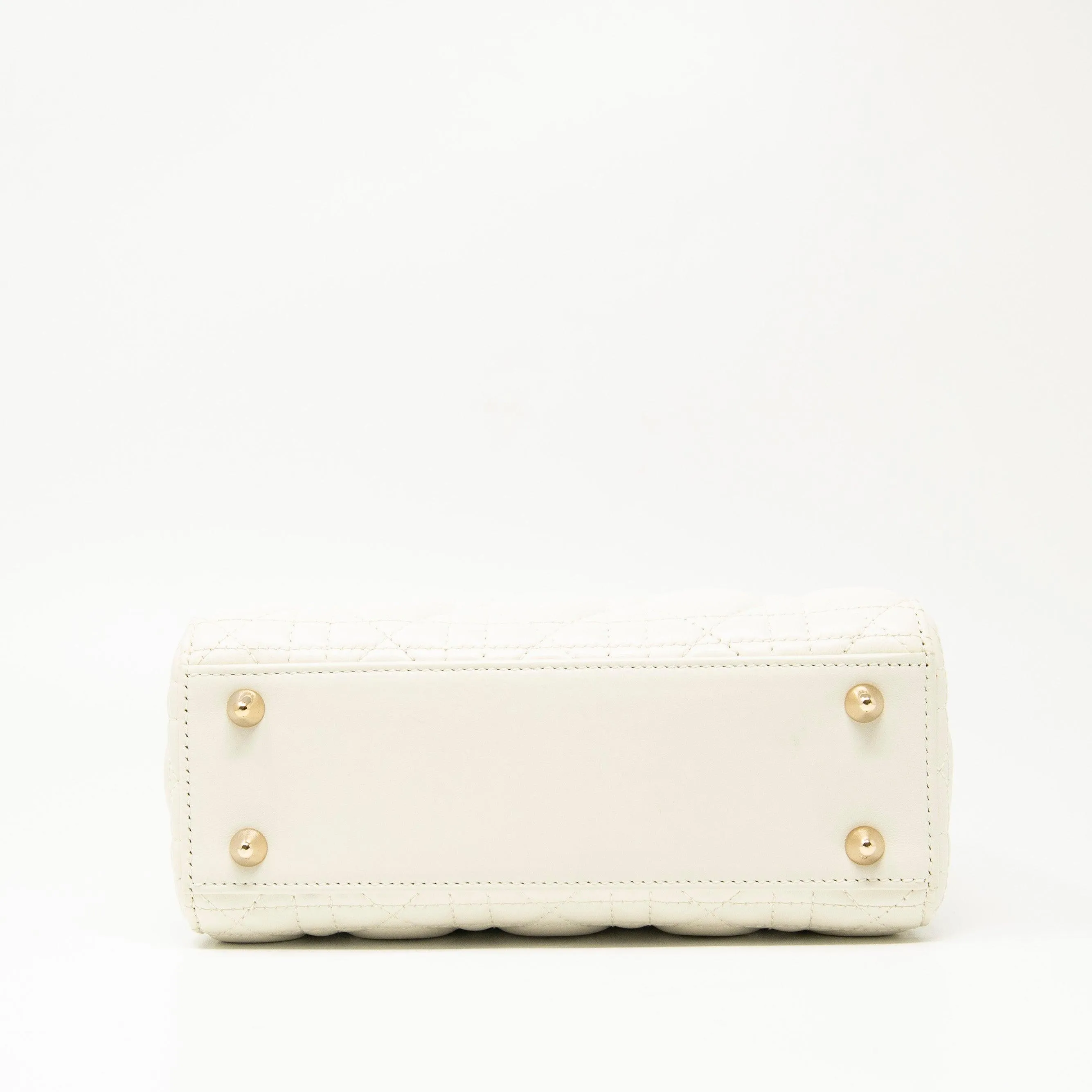 Dior White Small Lady Dior My ABCDior Bag