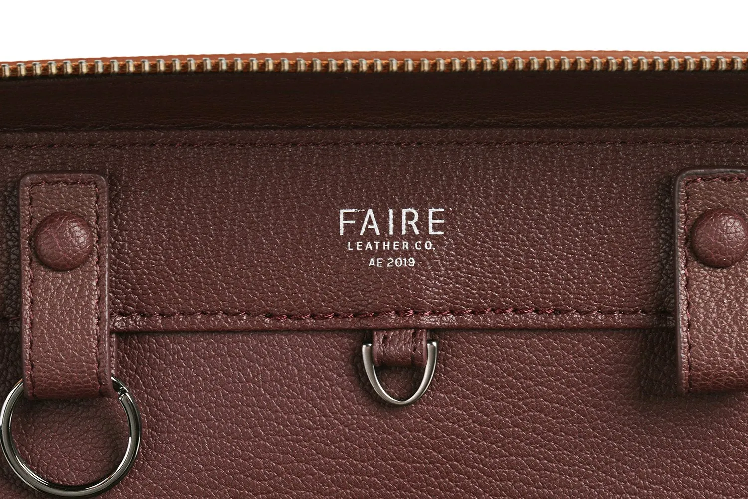 Faire Leather Co. - Bond Slim Briefcase | Cognac Brown