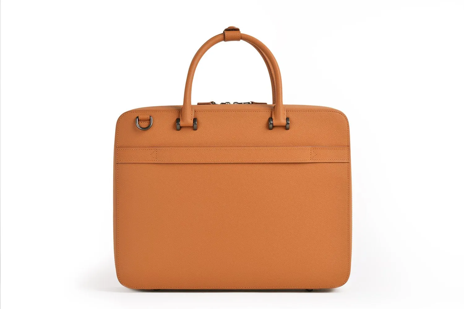 Faire Leather Co. - Bond Slim Briefcase | Cognac Brown