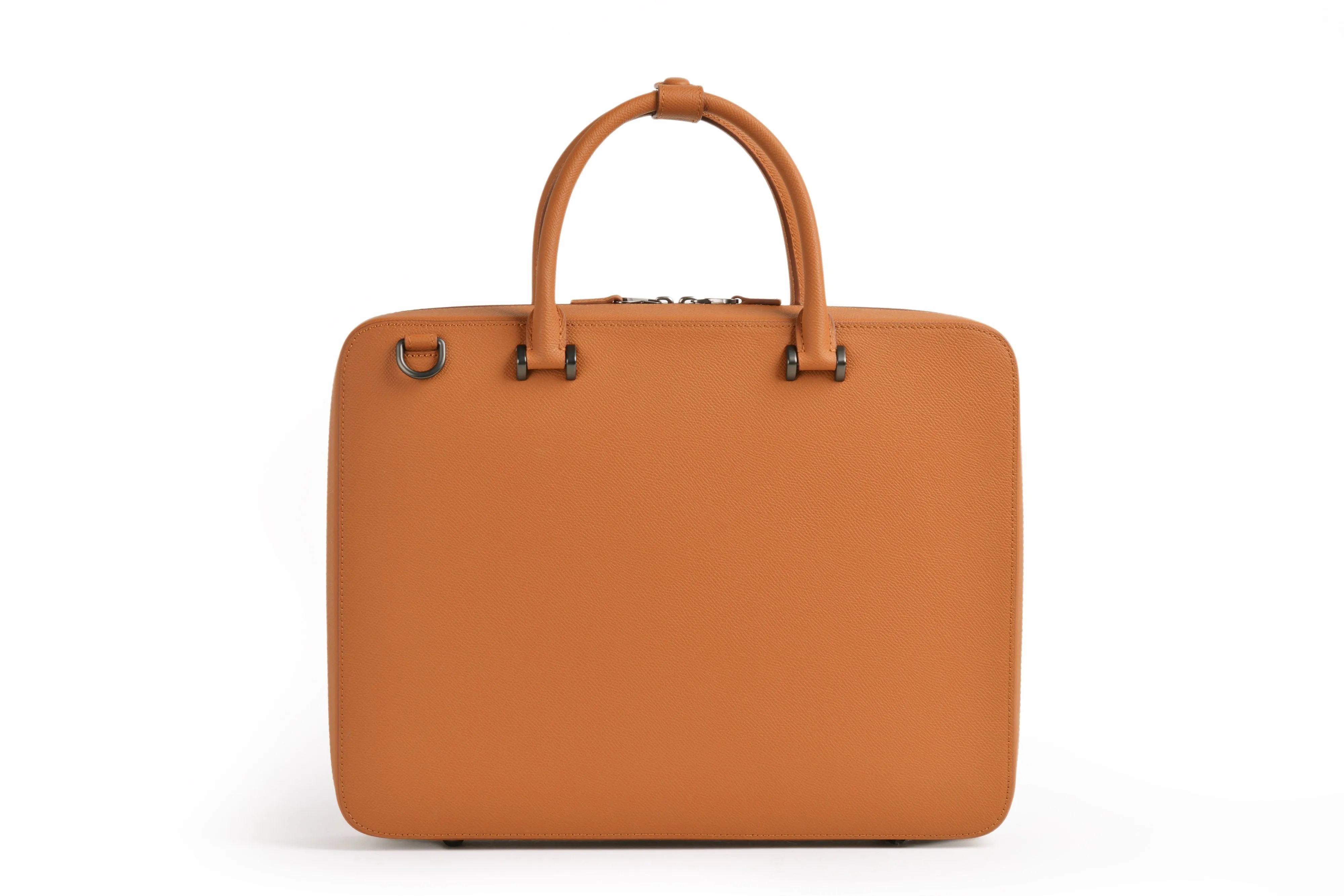 Faire Leather Co. - Bond Slim Briefcase | Cognac Brown