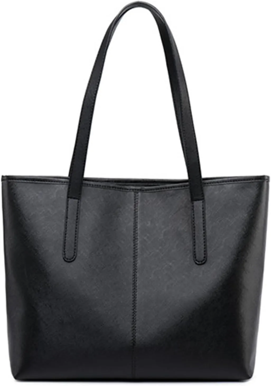 FITDON Tote Bag with Zip for Women, Faux Leather Top Handle Handbags Ladies Shoulder Bag for Work Travel Shopping