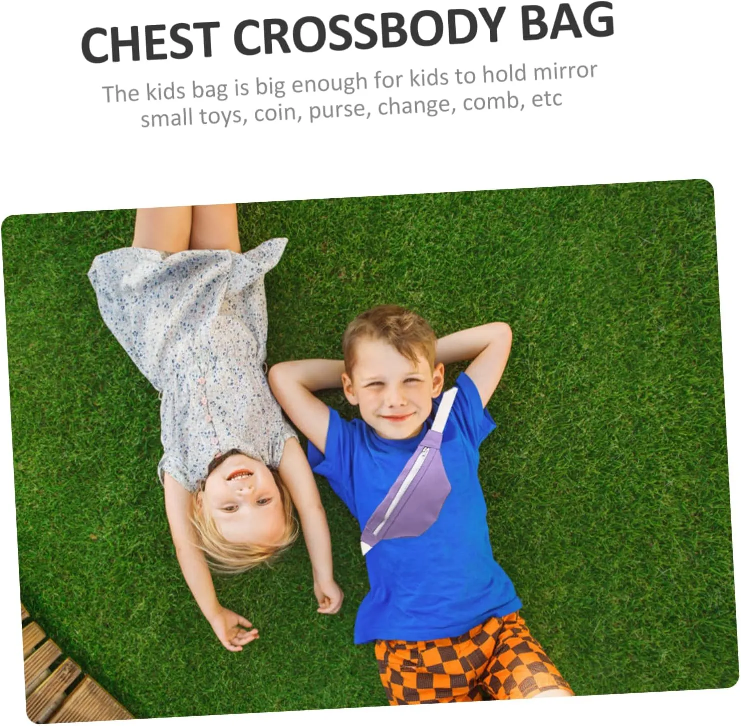 GALPADA 2pcs Boy Girl Canvas Waist Bag Portable Crossbody Sling Bag for Boys and Girls for Outdoor Adventures and Everyday Use