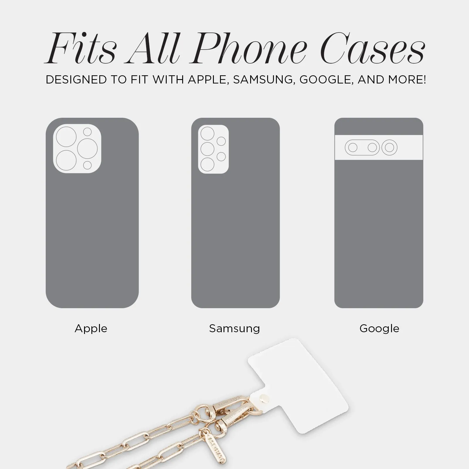 Gold Chain/Tan Leather Phone Crossbody