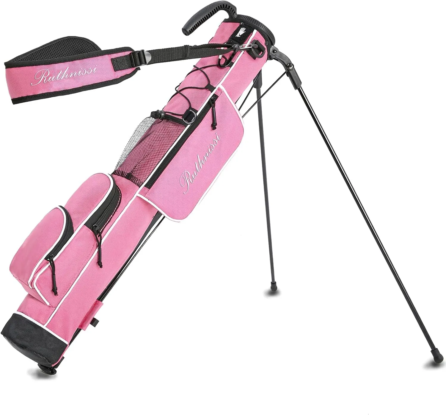 Golf Stand Bag, Lightweight Golf Easy Carry Bag with Padded StrapDurable Pitch n Putt Golf Bag, Practice Ranger Sunday Golf Bag for Men&Women