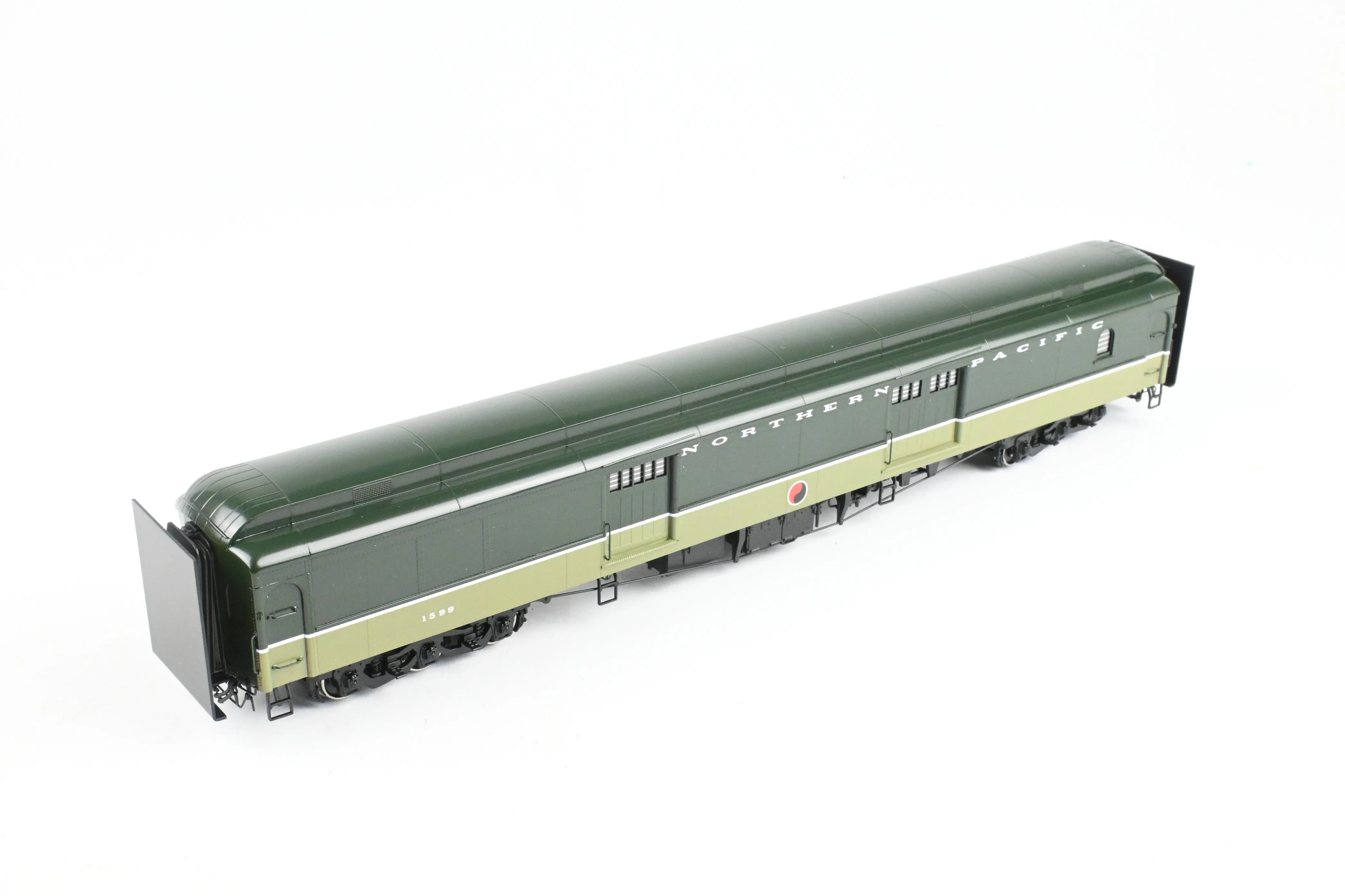 HO Brass W&R Enterprises NP - Northern Pacific Truss Rod Baggage Car Factory Painted "Loewy"  No. 1599