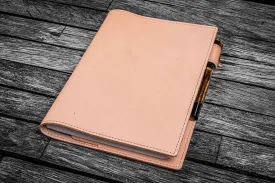 Leather Slim B6 Notebook / Planner Cover - Undyed Leather
