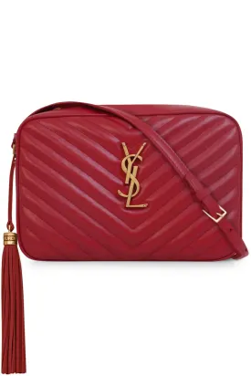LOU QUILTED CAMERA BAG | ROUGE EROS/GOLD