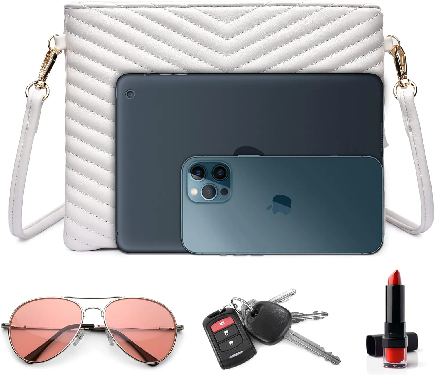 LYPULY Small Crossbody Bags for Women, Trendy Vegan Leather Shoulder Purses, Clutch Wallet with Wristlet Strap