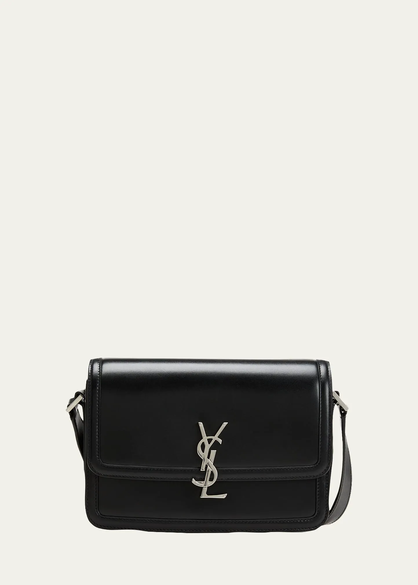 Men's Solferino Leather Monogram Crossbody Bag, M