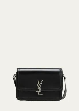 Men's Solferino Leather Monogram Crossbody Bag, M