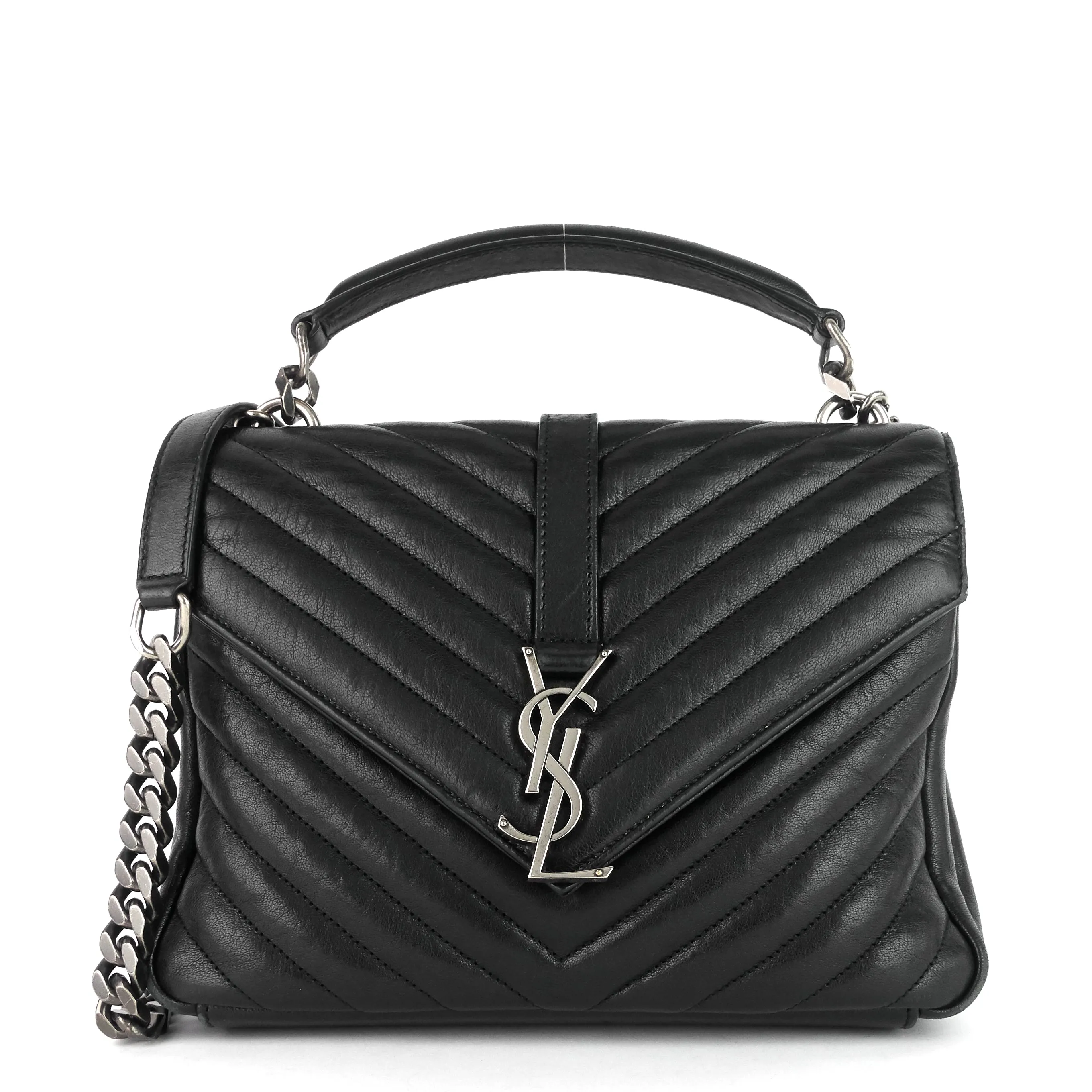 Monogram Collège Medium Matelassé Calfskin Bag