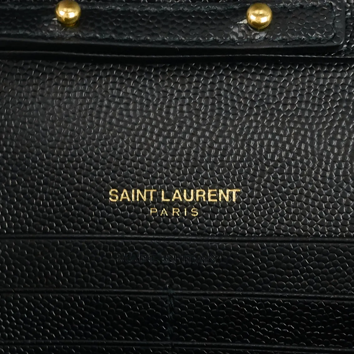 Quilted Grain de Poudre Monogram Chain Wallet Bag